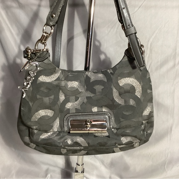 Coach Kristin Gray Optic Metallic Convertible Bag E1168-18281 - Picture 13 of 13